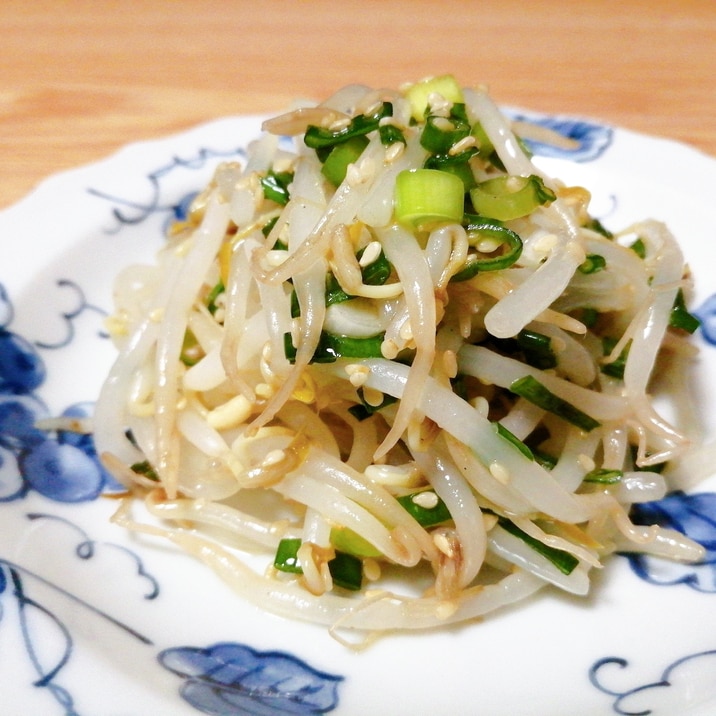 レンジで簡単 もやしと小ねぎのナムル レシピ 作り方 By はじゃじゃ 楽天レシピ